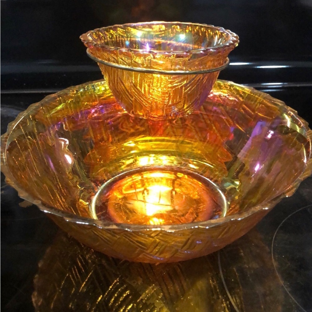 Indiana Glass Chip & Dip Bowl